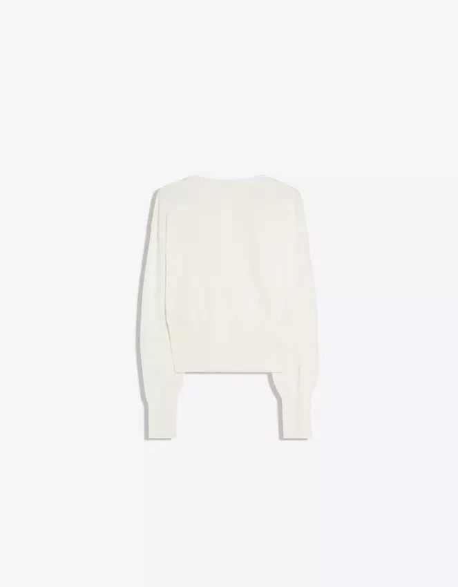 Striped Crew Neck Button-Up Jacket – Sweaters and Cardigans Striped Crew Neck Button-Up Jacket – Sweaters and Cardigans
