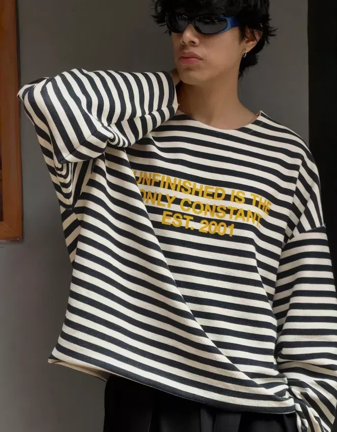 Striped Crew Neck Sweatshirt – Sweatshirts & Hoodies Striped Crew Neck Sweatshirt – Sweatshirts & Hoodies