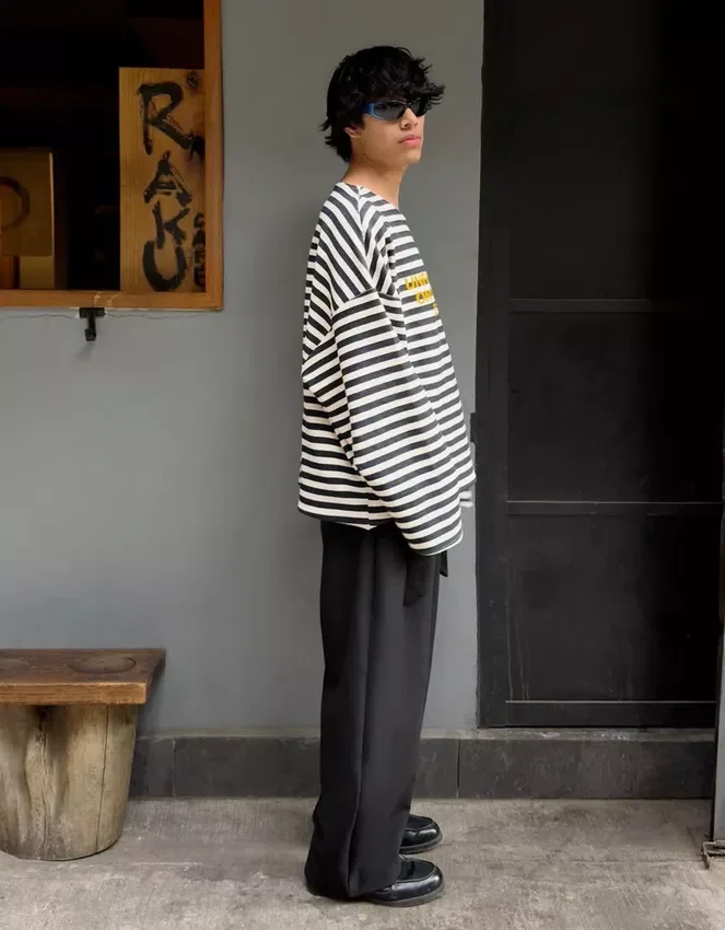 Striped Crew Neck Sweatshirt – Sweatshirts & Hoodies Striped Crew Neck Sweatshirt – Sweatshirts & Hoodies