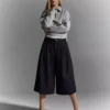 Striped Culottes Bermuda Shorts Striped Culottes Bermuda Shorts