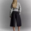Striped Culottes Bermuda Shorts Striped Culottes Bermuda Shorts