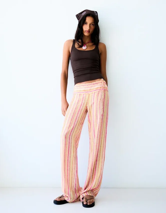 Striped Linen Trousers Striped Linen Trousers