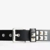 Studded Faux Leather Belt – Accessories