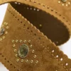 Studded Faux Suede Belt – Tracksuit Studded Faux Suede Belt – Tracksuit