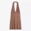 Studded Halter Mini Dress