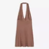 Studded Halter Mini Dress