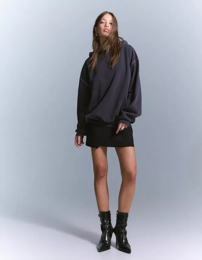 Studded Hoodie – Tops and Bodysuits Studded Hoodie – Tops and Bodysuits