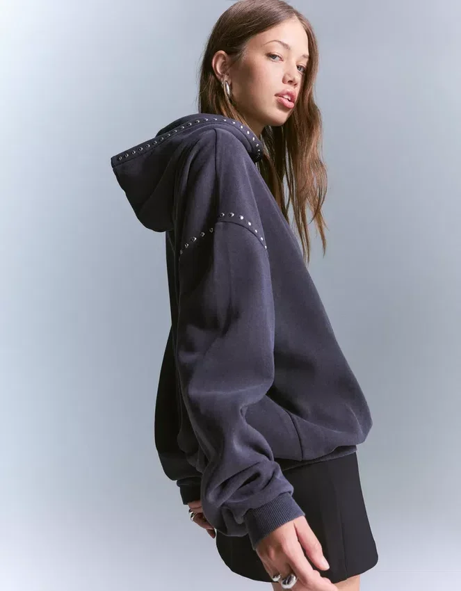 Studded Hoodie – Tops and Bodysuits Studded Hoodie – Tops and Bodysuits
