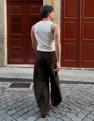 Super Baggy Pleated Semi-Jogger Trousers