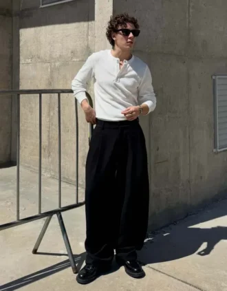 Super Baggy Tailored Fit Trousers