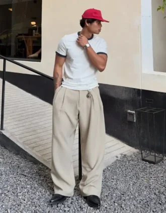 Super Baggy Tailored Fit Trousers