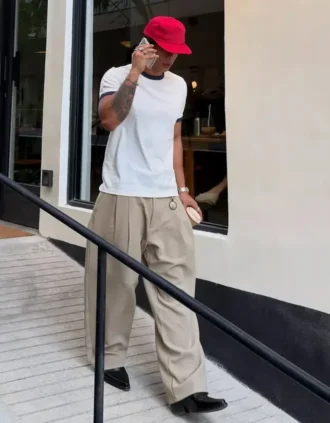 Super Baggy Tailored Fit Trousers