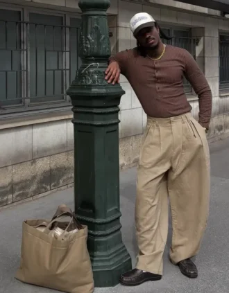 Super Baggy Trousers with Darts