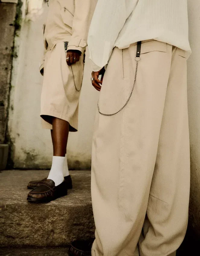 Super Baggy Trousers with Darts – Pants – Men Super Baggy Trousers with Darts – Pants – Men