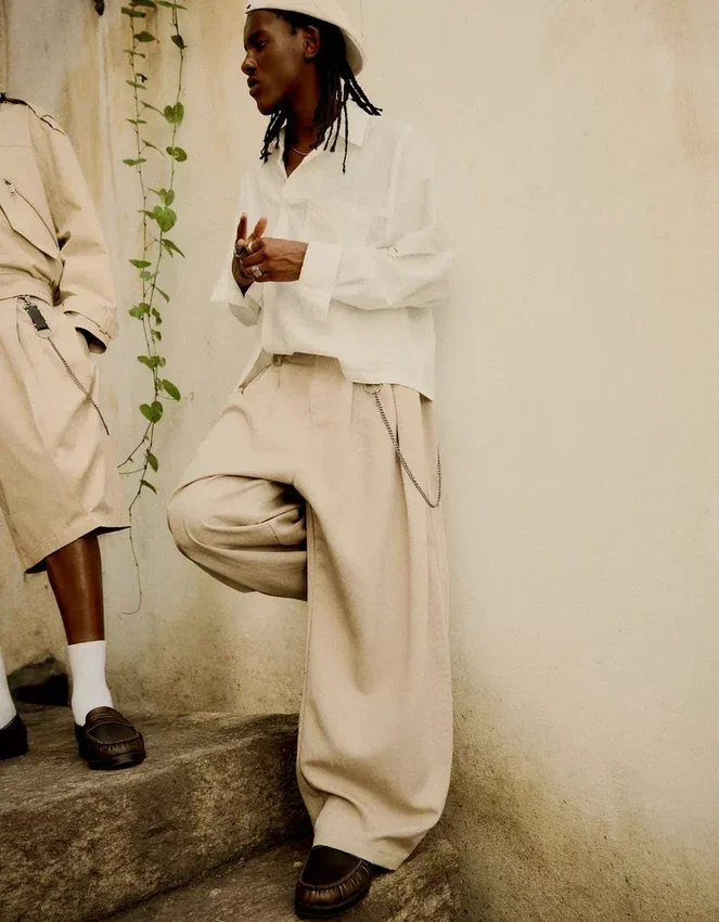 Super Baggy Trousers with Darts – Pants – Men Super Baggy Trousers with Darts – Pants – Men