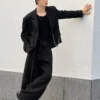 Tailored Barrel Trousers with Belt – Pants
