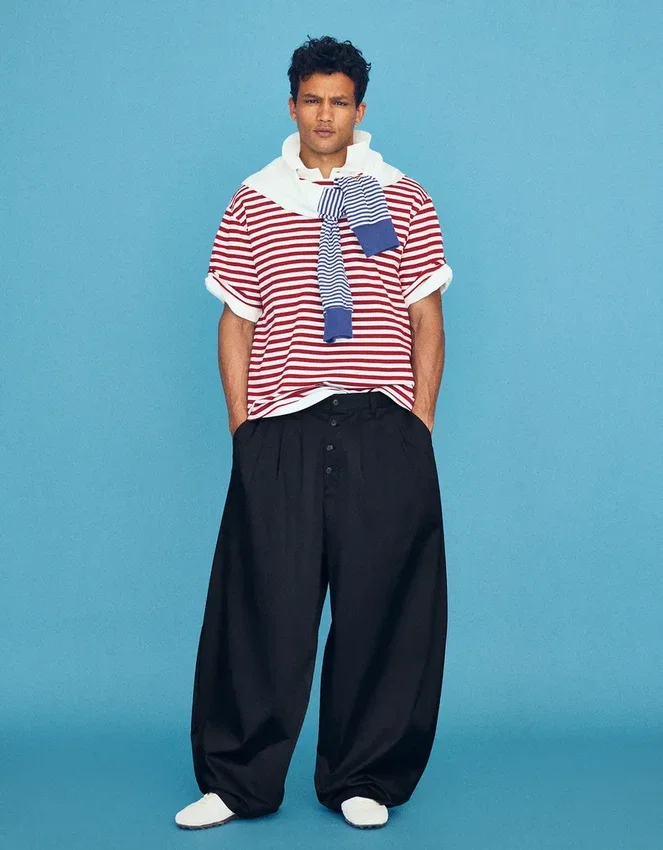 Tailored Fit Barrel Trousers – Bershka Lovers Tailored Fit Barrel Trousers – Bershka Lovers