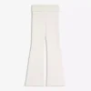 Technical Flared Trousers with Turn-Up Waist Technical Flared Trousers with Turn-Up Waist