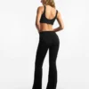Technical Flared Trousers with Turn-Up Waist – Pants – Women Technical Flared Trousers with Turn-Up Waist – Pants – Women