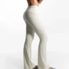 Technical Flared Trousers with Turn-Up Waist – Pants – Women Technical Flared Trousers with Turn-Up Waist – Pants – Women