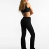Technical Flared Trousers with Turn-Up Waist – Pants – Women Technical Flared Trousers with Turn-Up Waist – Pants – Women