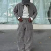 Textured Baggy Jeans