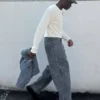 Textured Baggy Jeans
