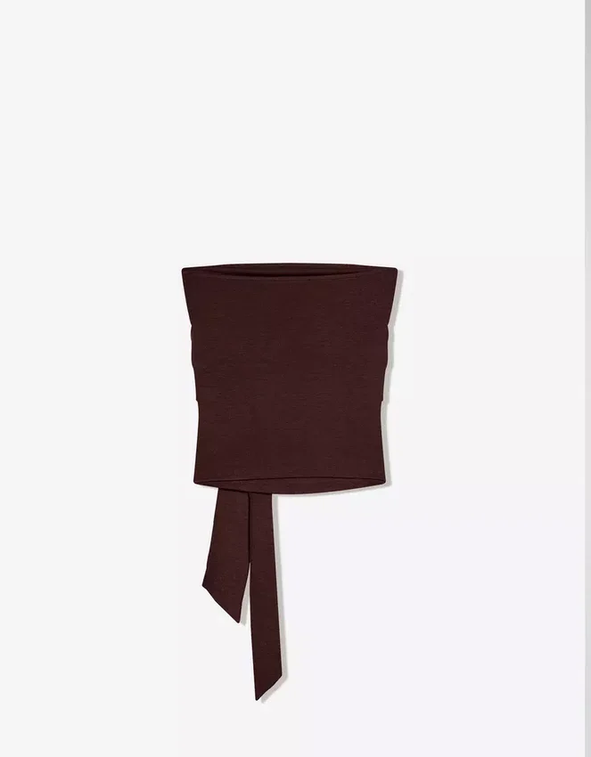 Tie-Front Bandeau Top – #Bershkastyle – Women Tie-Front Bandeau Top – #Bershkastyle – Women