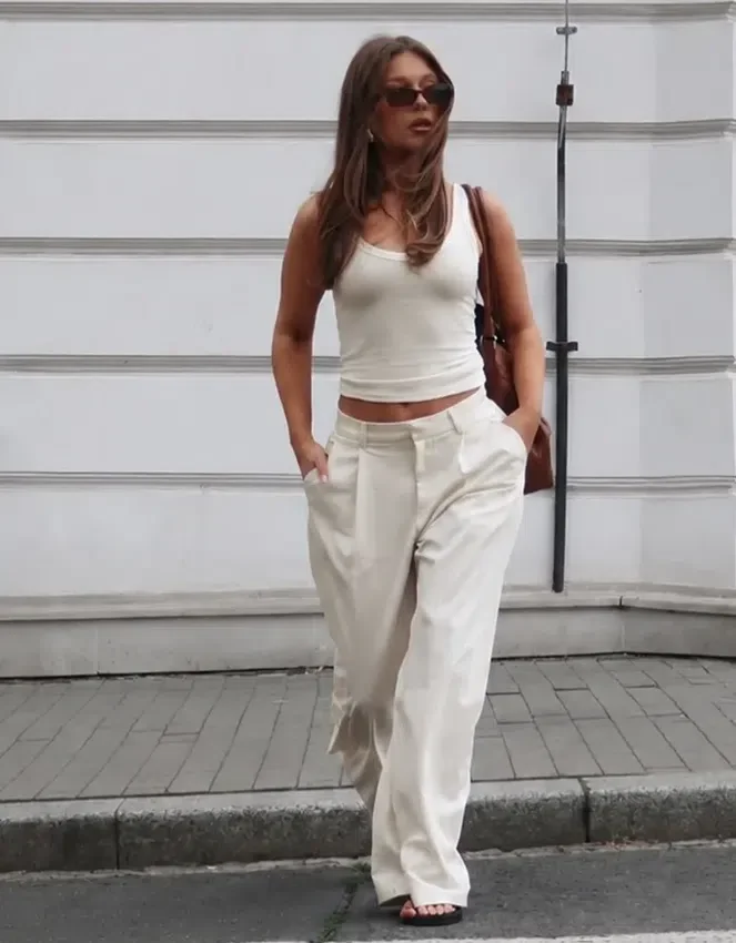 Voluminous Double Fabric Trousers – #Bershkastyle – Women Voluminous Double Fabric Trousers – #Bershkastyle – Women