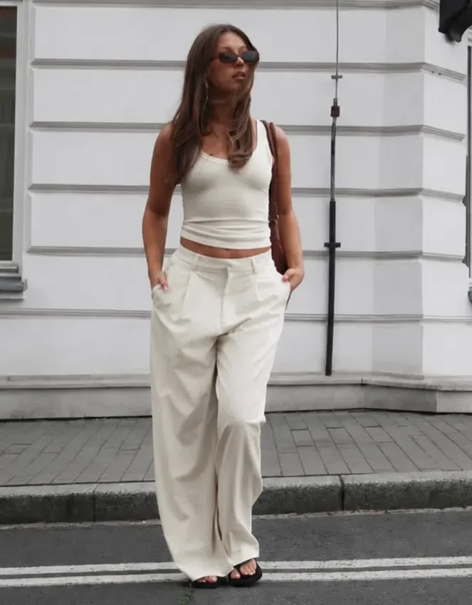 Voluminous Double Fabric Trousers – #Bershkastyle – Women Voluminous Double Fabric Trousers – #Bershkastyle – Women