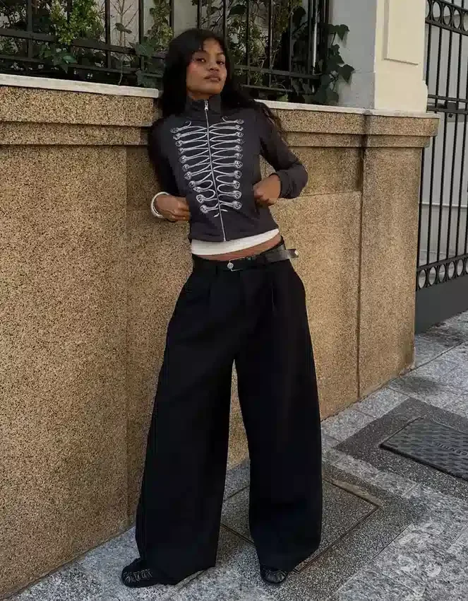Voluminous Double Fabric Trousers Voluminous Double Fabric Trousers