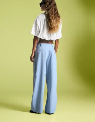 Voluminous Double Fabric Trousers