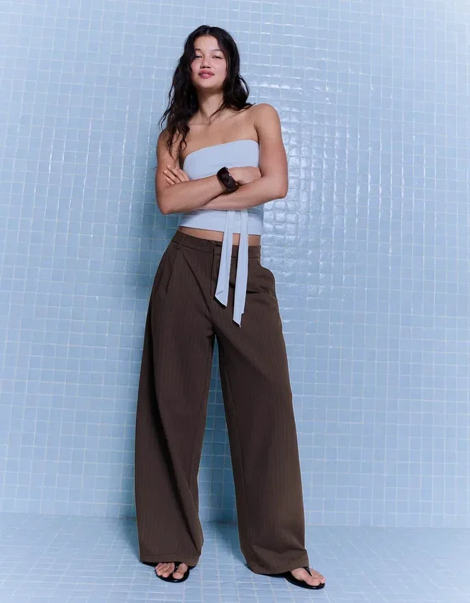 Voluminous Double Fabric Trousers – Pants Voluminous Double Fabric Trousers – Pants