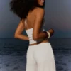 Wide-Leg Trousers with Elasticated Waist Wide-Leg Trousers with Elasticated Waist