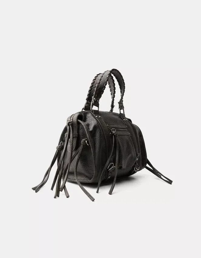 Worn-Effect Bowling Bag with Straps – Accessories Worn-Effect Bowling Bag with Straps – Accessories